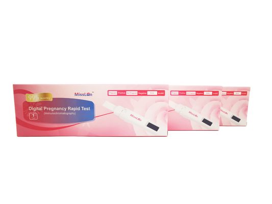 ओईएम डिजिटल एचसीजी टेस्ट किट गर्भावस्था परीक्षण 510k क्लियर
