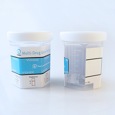 मूत्र औषधि स्क्रीनिंग टेस्ट किट के लिए 10 इन 1 मल्टी डीओए टेस्ट कप