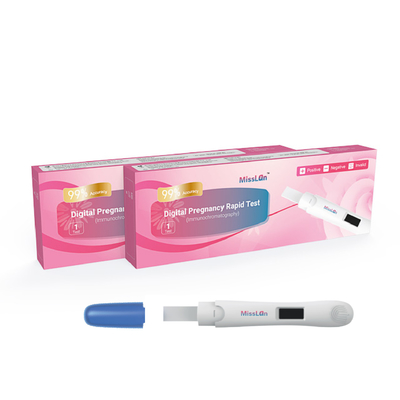 डिजिटल सटीक परिणाम दिखाने के साथ 10mIU/mL 510k CE ANVISA गर्भावस्था परीक्षण किट