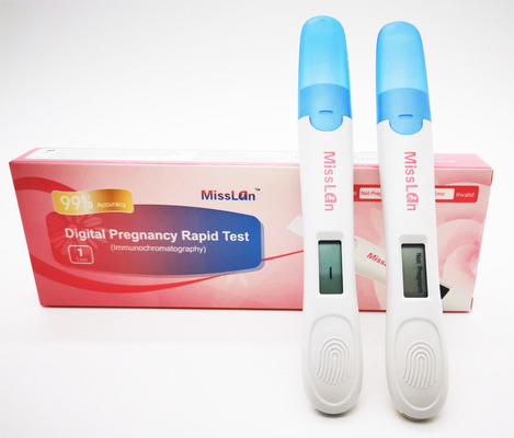 मूत्र एचसीजी जांच के लिए आईएसओ 13485 डिजिटल गर्भावस्था परीक्षण किट