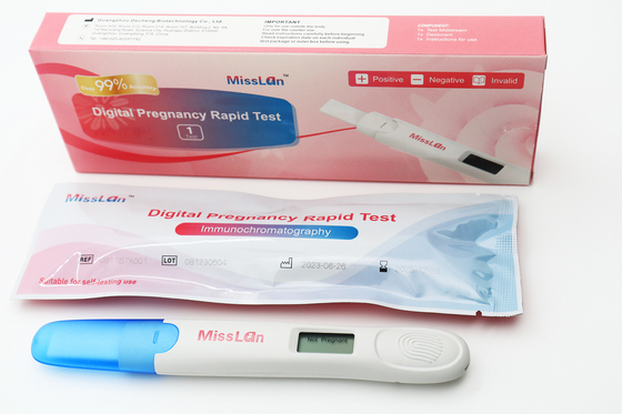 OEM डिजिटल गर्भावस्था रैपिड टेस्ट किट एर्गोनोमिक हैंडग्रिप