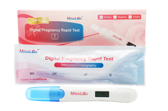 510k CE आईएसओ डिजिटल एचसीजी टेस्ट किट गर्भावस्था आसान परीक्षण मिडस्ट्रीम